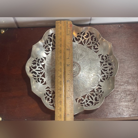 EP Copper Silver Plate Dish 1937 Coronation of King George VI & Queen Elizabeth - Picture 9 of 9